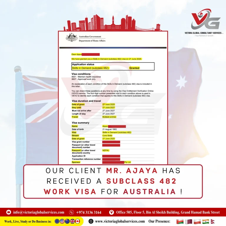 VGS QA - AUS Visa SS